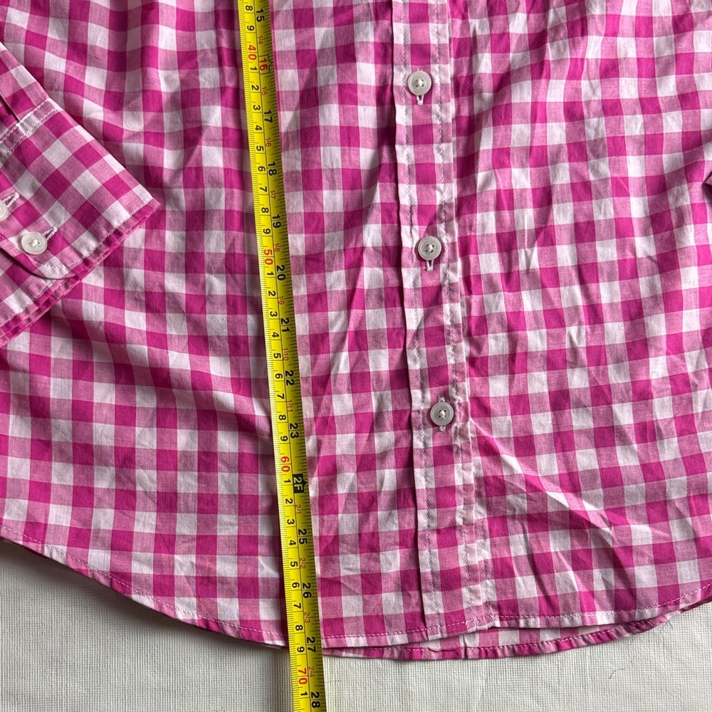 J. Crew Women's Pink Checkered Long Sleeve Button Down Shirt Size S NWT - Picture 10 of 12
